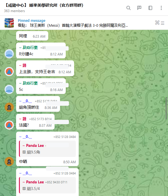 Telegram 對話截圖 1